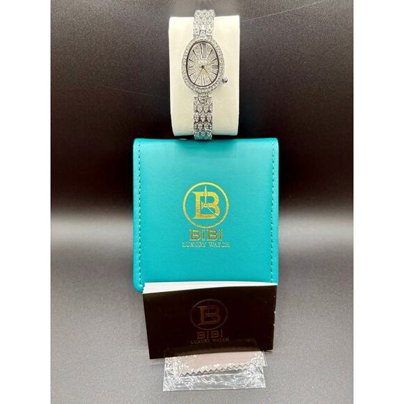 New Luxury BiBi 26mm Iced Out Stainless Steel Watch main image 9